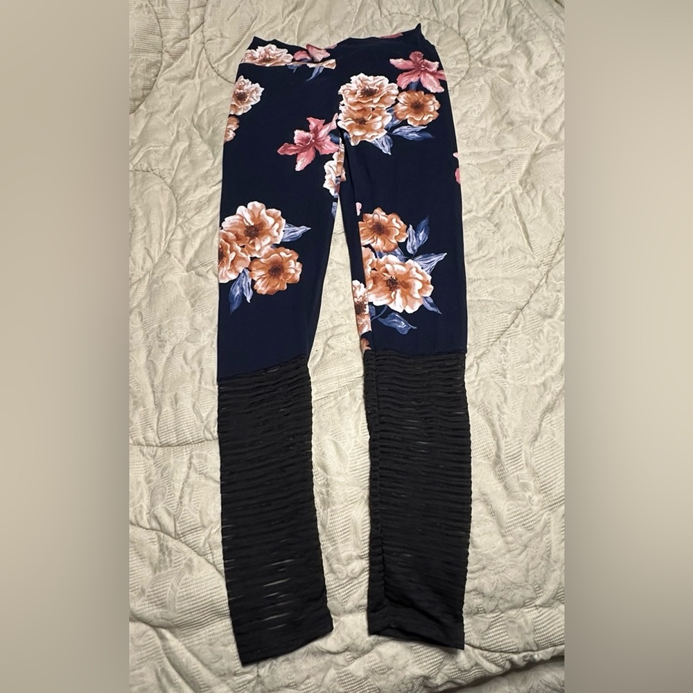 Flower print leggings
